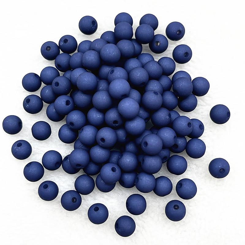 New 4mm/6mm/8mm Round Acrylic Matte Beads Loose Spacer Beads for Jewelry Making DIY Handmade Bracelets Accessory