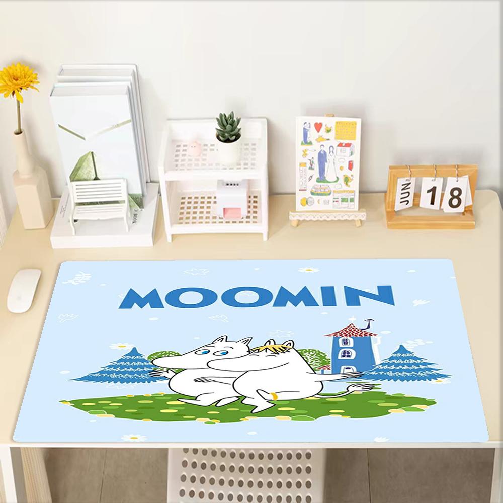 Moomin Theme Mouse Pad, Non Slip Rubber Base, Multifunctional Office & Home Decor, Perfect for Workspace Personalization.