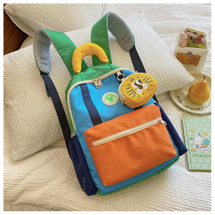 Kindergarten Primary School Students Schoolbag Cute Cute Little Fresh Boys And Girls Backpack Cartoon Parent-Child Bag