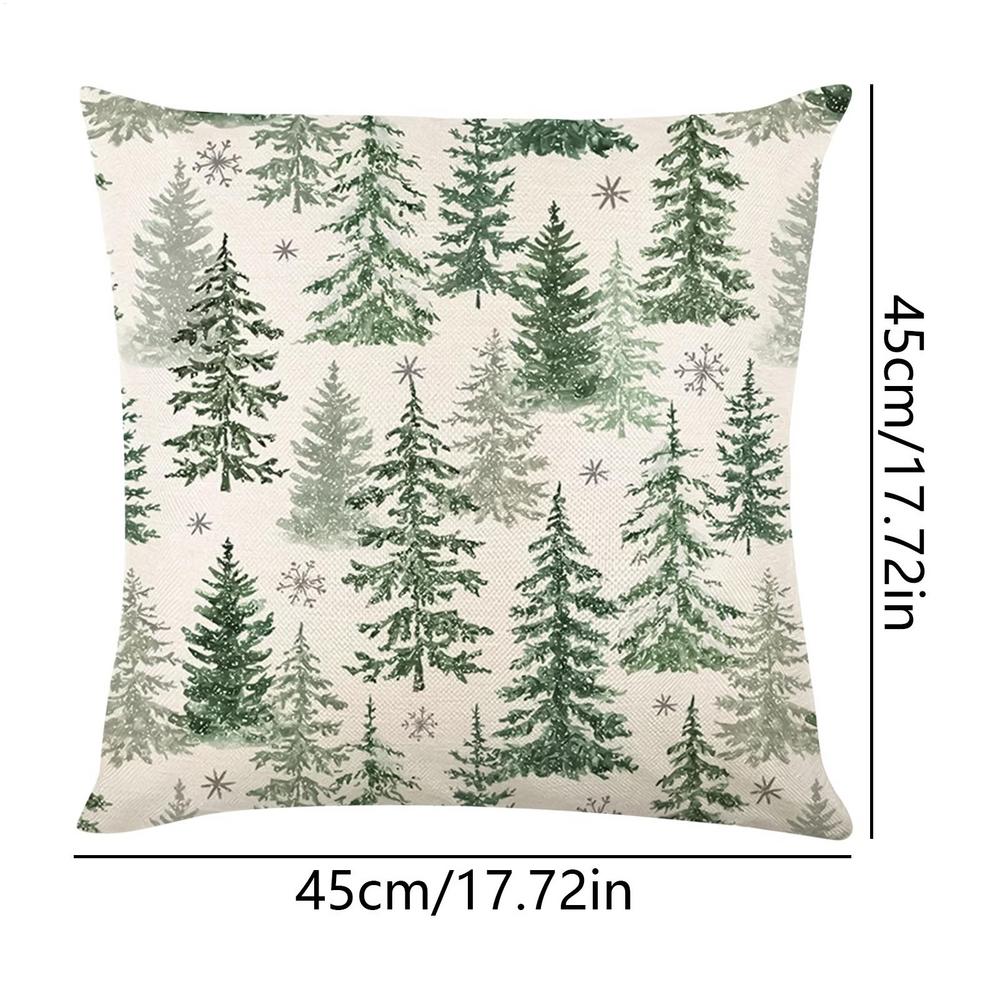 

Christmas Pillowcase Holiday Decor Cushion Cover 18x18 Inch Holiday Pillowcase For Photo Backdrop Craft Enthusiasts Party зелений