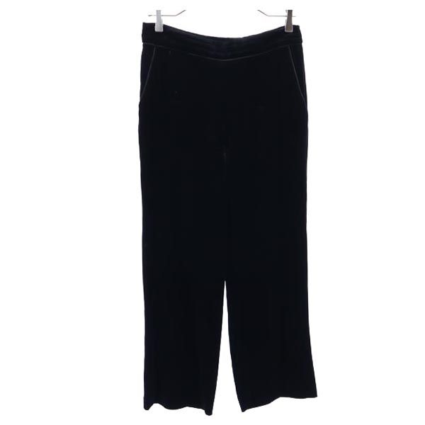 

GIORGIO ARMANI Velor-like Long pants 40 black Women Used