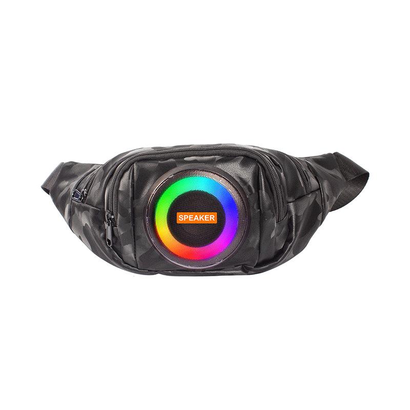 Multifunctional Backpack with Bluetooth Speaker, Power Bank, LED Lights, and Long Battery Life for Outdoor Adventures and Mountaineering.