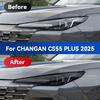 Dla CHANGAN CS55 PLUS 2025 Samochodowa Folia Ochronna TPU w Kolorze Wędzonym Czarnym na Reflektor Przedni Zmiana Koloru Naklejka Akcesoria