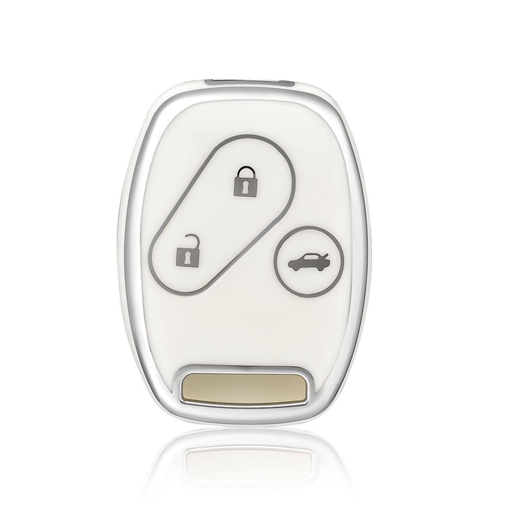 2/3 Buttons Soft TPU Car Key Case Cover for Honda Fit CIVIC JAZZ Pilot Accord CR-V Freed Freed Pilot StepWGN Insight Key Shell