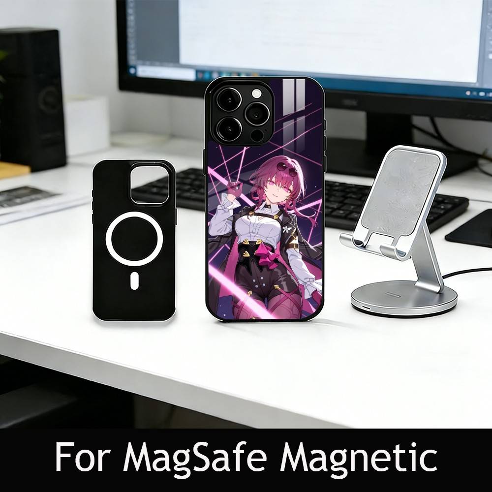 H-Honkai S-Star R-Rail Handyhülle Für iPhone17,16,15,14,13,12,11 Plus,Pro Magnetisch mit Magsafe Kabelloses Laden