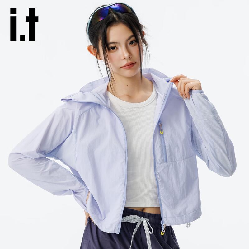 Izzue It Women s UPF50+ Ice Silk Hooded UV Protection Jacket L