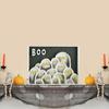 Halloween Picture Frame 3D Printed Ghost Photo Frame Ornaments for Living Room Kids Room Bedroom Halloween Party Decor