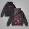 Anime Bleach Zaraki Kenpachi Print Hooded Men Women Hoodies Vintage Washed Sweatshirt Casual Cotton Pullover Harajuku Streetwear