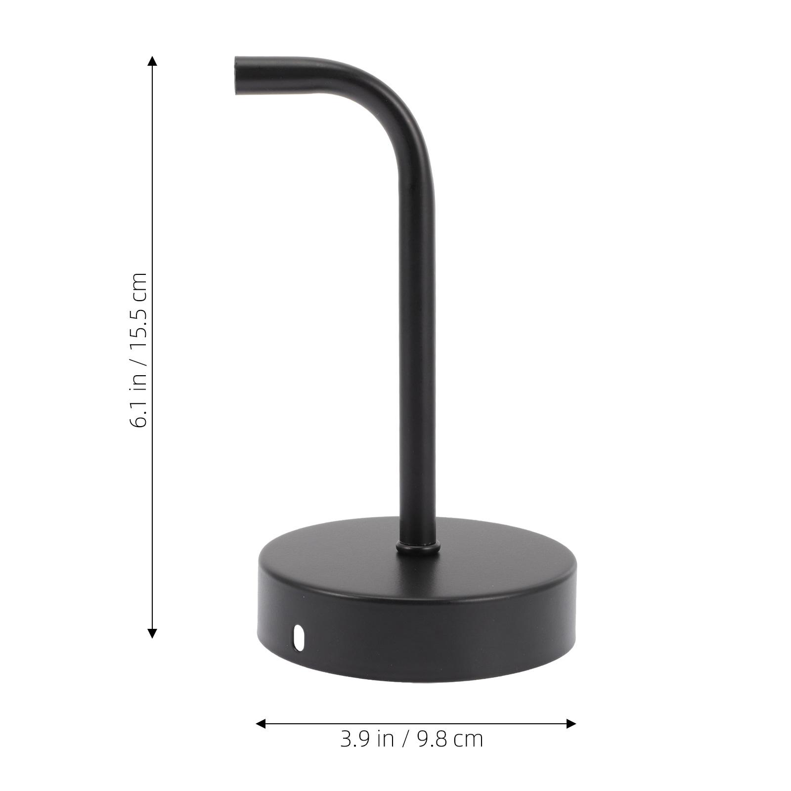 

1 Set Black Pole Elbow Holder Heavy Duty Support Bracket For Home Lighting Wall Lamp Accessories Metal Lamp Base Easy чёрный