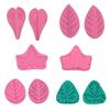 2Pcs Silicone Mold Flower Leaf Clay Making Mold Double Side Leaf Mold for Fondant Cake Decor