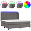 VidaXL Sommier à Lattes de Lit avec Matelas et LED, Lit Rembourré, Lit Double, Lit Adulte de Chambre à Coucher Intérieur, 3139401