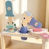 Tool Table Toy Cutout Holes Wooden Balance Printed Shapes