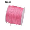 Corda di seta 45M/0,8MM trecciata in nylon per Fai da te per Forniture per la creazione di gioielli Nappe Perline Artigianato intrecciato Corda di nylon satinato CS003