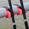 U Shaped Portable TPE Fishing Rod Holder Boat Railing Fixing Bracket for Sea Pole Fishing Accessories