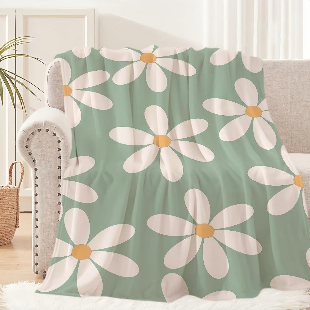 Cute F-Flower C-Cartoon Blanket For Soft Throw Blanket for Picnic Bed Sofa Home Bedroom Cozy Warm Comfortable