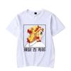 Rengoku Kyoujurou Print T-Shirt Unisex Loose Harajuku T Shirt Tops Casual Short Sleeve Anime Graphic Tee Shirt