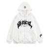 Suéter retro americano con cremallera sudadera gótica con estampado de letras y estrellas chaqueta casual una pieza