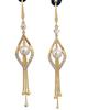 Diamond Shaped Long Tassel Earrings Exude A Fashionable and Goddess Like Aura, with Super Fairy and Versatile High-end Earrings for Women
