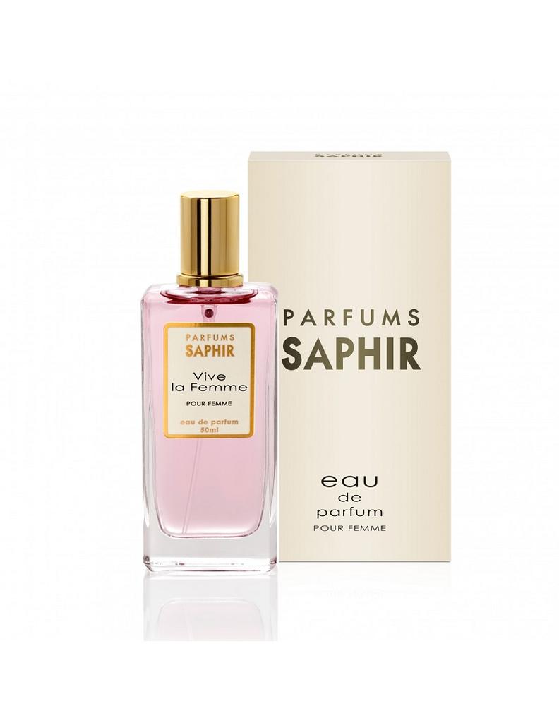 Saphir Vive la Femme Eau de Parfum 50 ml - Parfum luxueux incarnant l'élégance intemporelle pour la femme sophistiquée d'aujourd'hui
