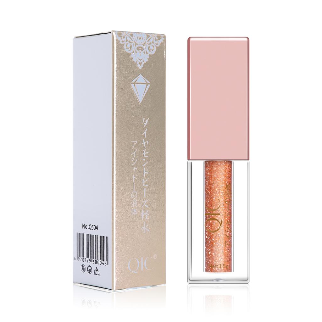 Makeup Diamond Pearlescent Liquid Eyeshadow, Shining Colorful Eyeshadow Liquid Matte Highlight Eight Color Eyeshadow