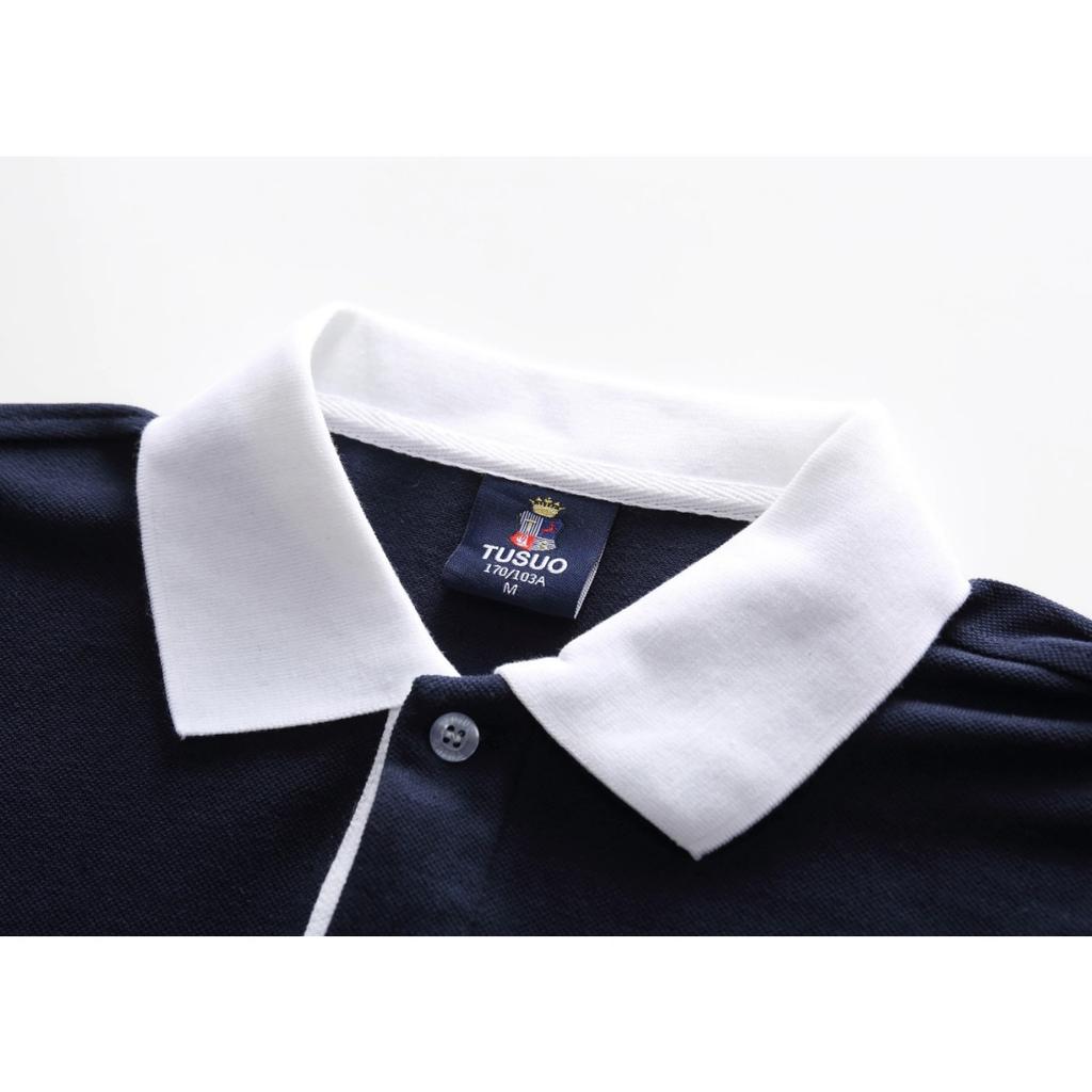 TrendHub Men's Polo Shirt USA Philadelphia Royal Short Casual Sport Party High-end Cotton Embroidery Luxury Contrast Color