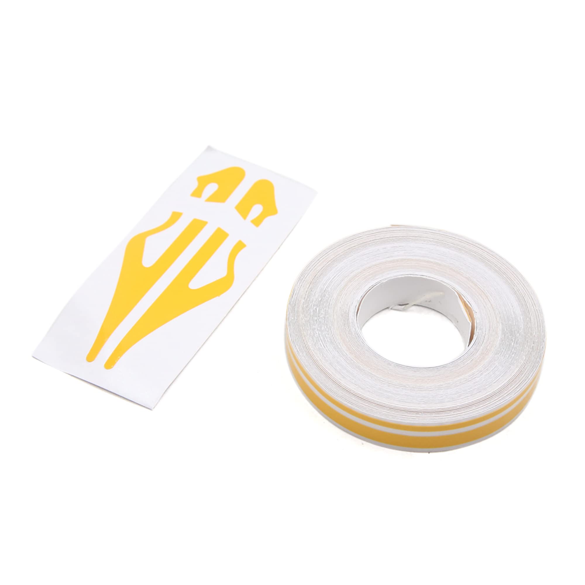 

uxcell Car Stripe Tape Pinstripe Double Line Decorative Sticker Vinyl 12mm Yellow жёлтый