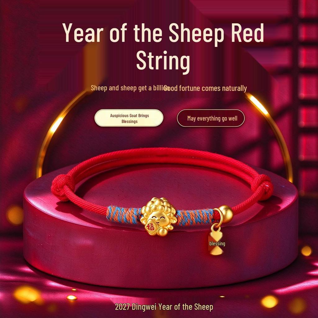 Red String Zodiac Horse Bracelet - Handwoven New Year Gift for Men & Women