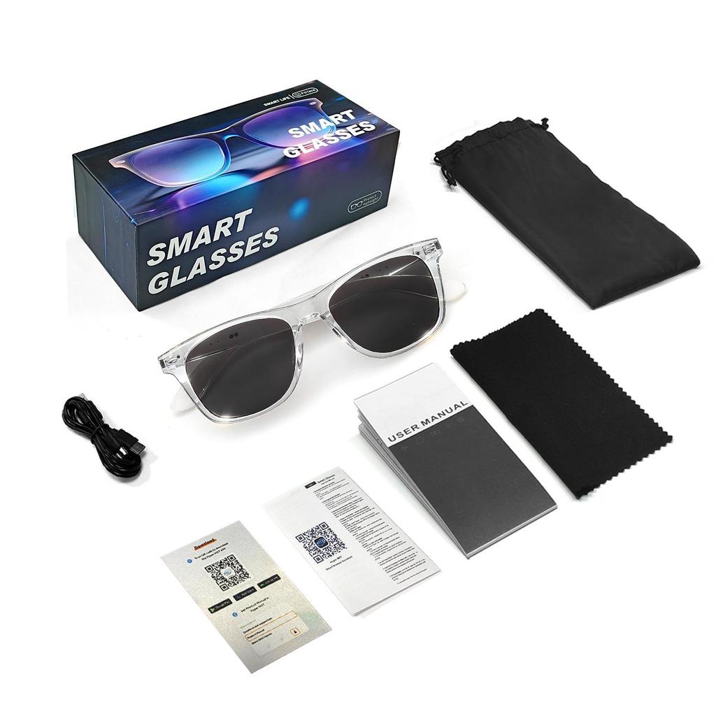 F60 Smart Bluetooth Glasses: AI Translation & Anti-Blue Light, Supports 100+ Languages