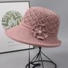 Sun Protection Hat For Women With Embroidered Flower Pattern Outdoor Summer Foldable Breathable Polyester