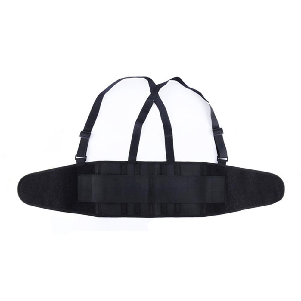 Weight Lift Back Support Brace Belt Lumbar Lower Waist Suspender Work