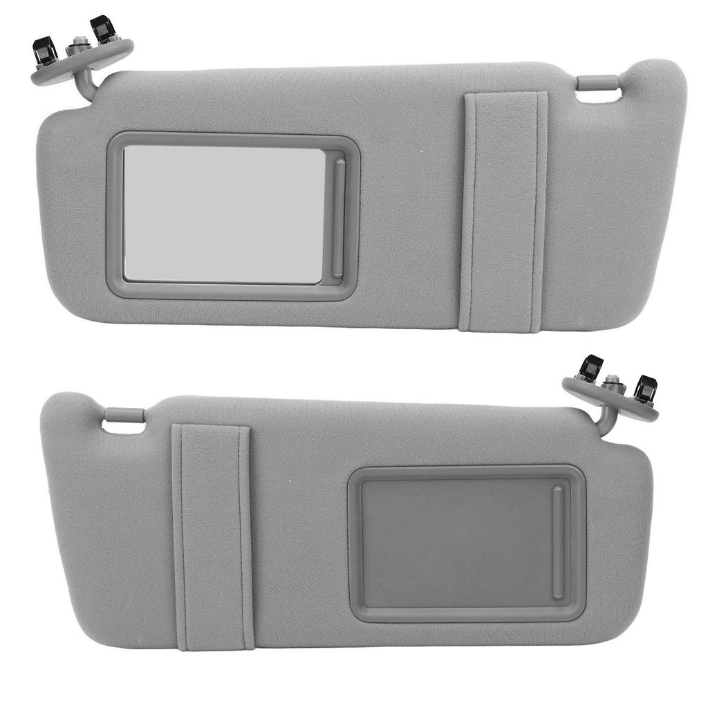 1pair Sun Visor Car Plastic Gray Sunshade with Mirror 74320 06800 B0 for Camry 2007 to 2011