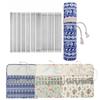 Waterproof knitted storage bag with stainless steel knitting needles beginner's yarn knitting tool for knitting neck warmer