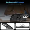 For Xiaomi Redmi 13C 5G/13C 4G/13R 5G/Poco C65 4G/Poco M6 5G Case PC+TPU Drop Defend Phone Cover with Ring Kickstand