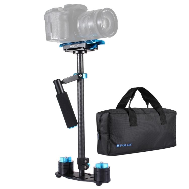 

PULUZ 38.5-61cm Carbon Fibre Handheld Stabilizer for DSLR & DV Digital Video & Cameras, Load Range: 0.5-3kg синий