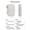 Data Cable Storage Bag Waterproof Portable Carry Case Storage Bag Travel Organizer Bag For Wired Earphone Cable Cord USB Charger