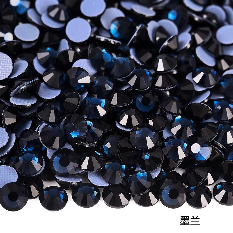 Imitation Austrian Hot Diamond Manicure Glass Flat Bottom Drill Adhesive Rhinestone Diy Clothing Accessories Hot Melt Adhesive Bottom Drill