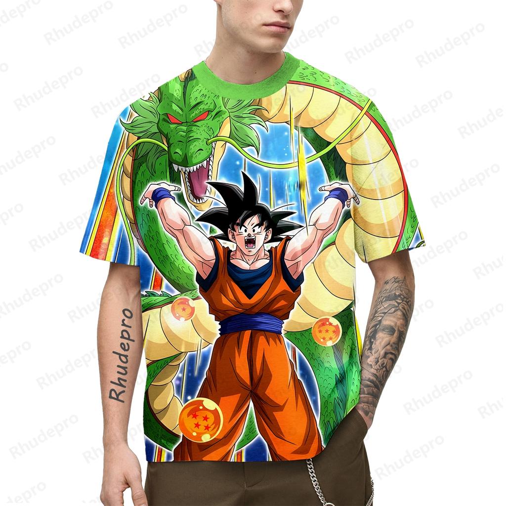 Japanese Anime Super Saiya T-shirt Men Y2k Goku Short Sleeve Children's Men's 100-5XL 2024 T-shirts Oversized Fashion Streetwear