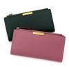 Stylish Women's Long Wallet with Large Capacity Card Holder and Zippered Coin Purse Clutch