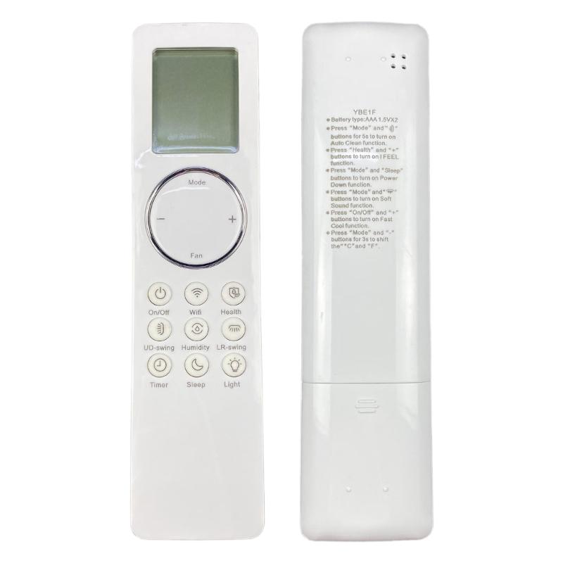 Ergonomic Air Conditioning Remote Controller For YBE1F Durability ABS Construction Long Ranges
