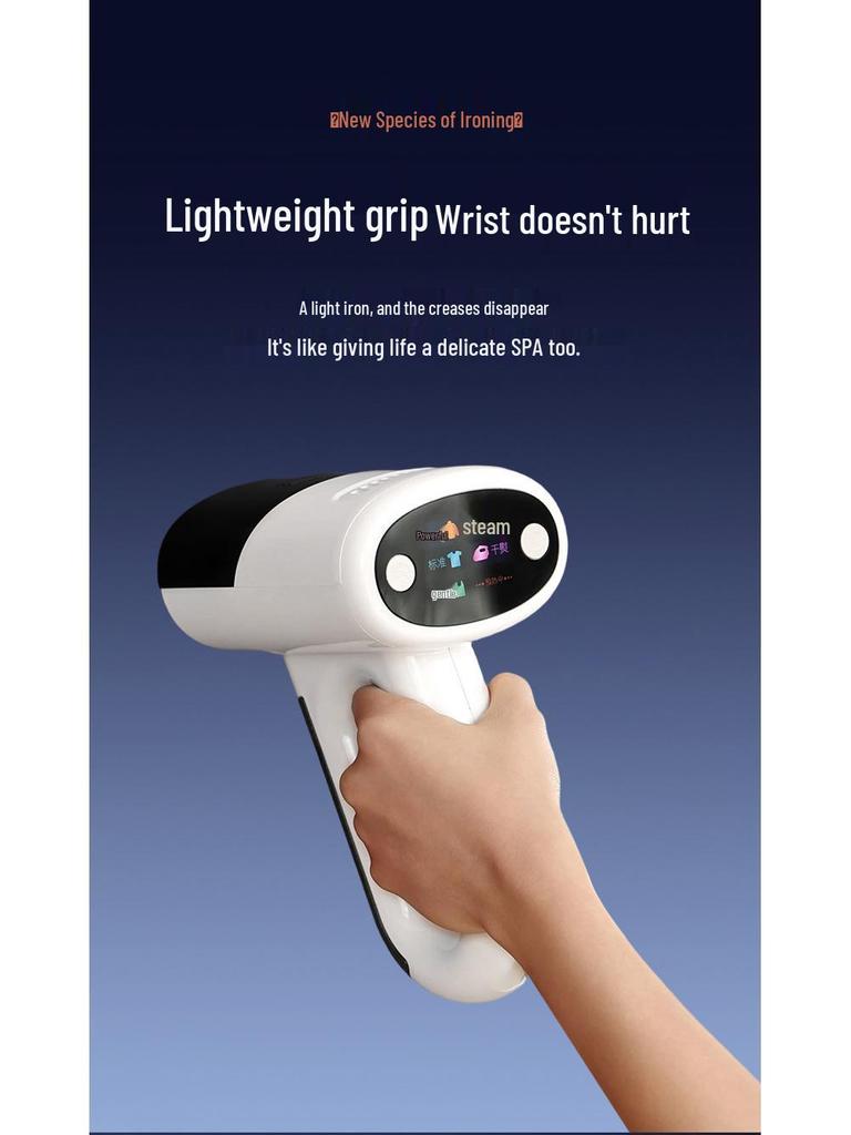 Handheld Steam Iron & Garment Steamer with Lint Remover and Dust Mite Suction