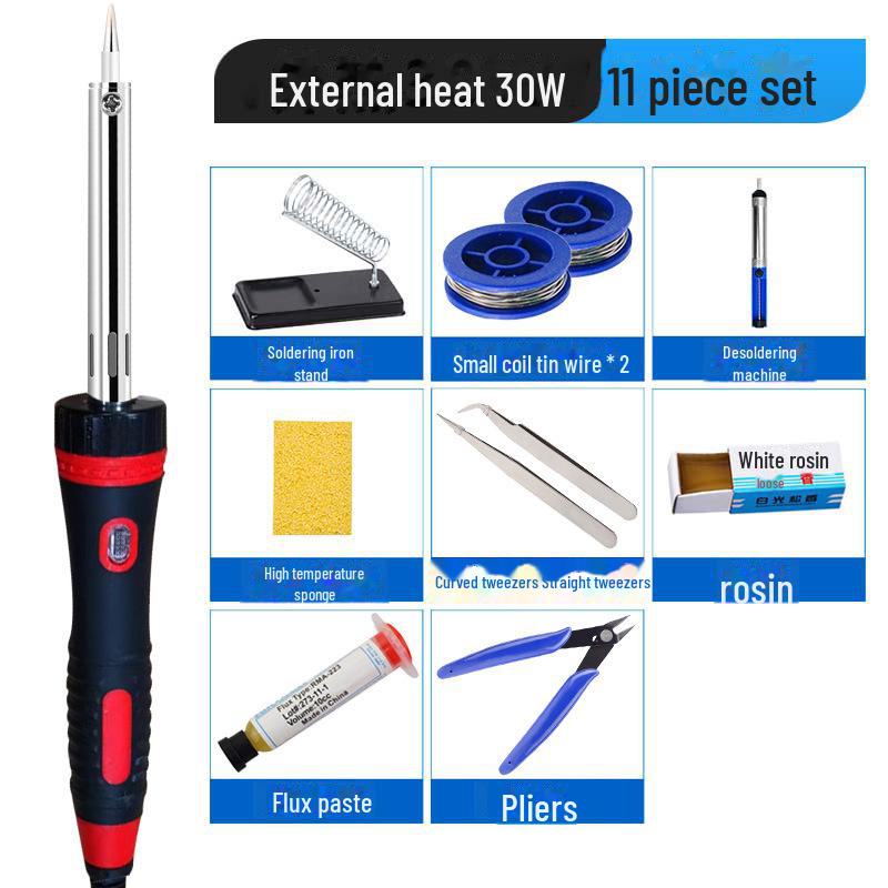 

Мощный электрический паяльник 60 Вт с подсветкой для сварки и выжигания