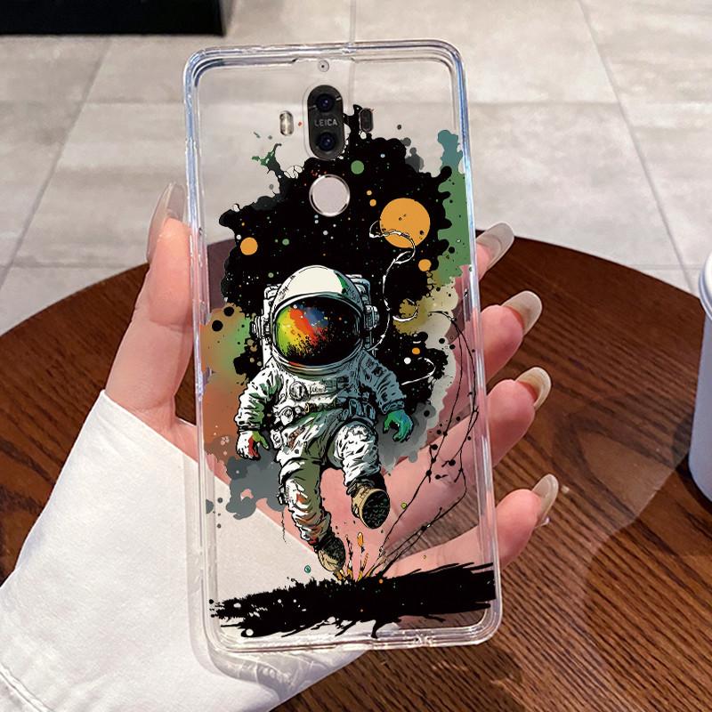 Jelly Casing For Huawei Mate 9 Coque Funda Clear Silicone Soft TPU Back Cover Cute Cat Rabbit Heart Protective Case Capa