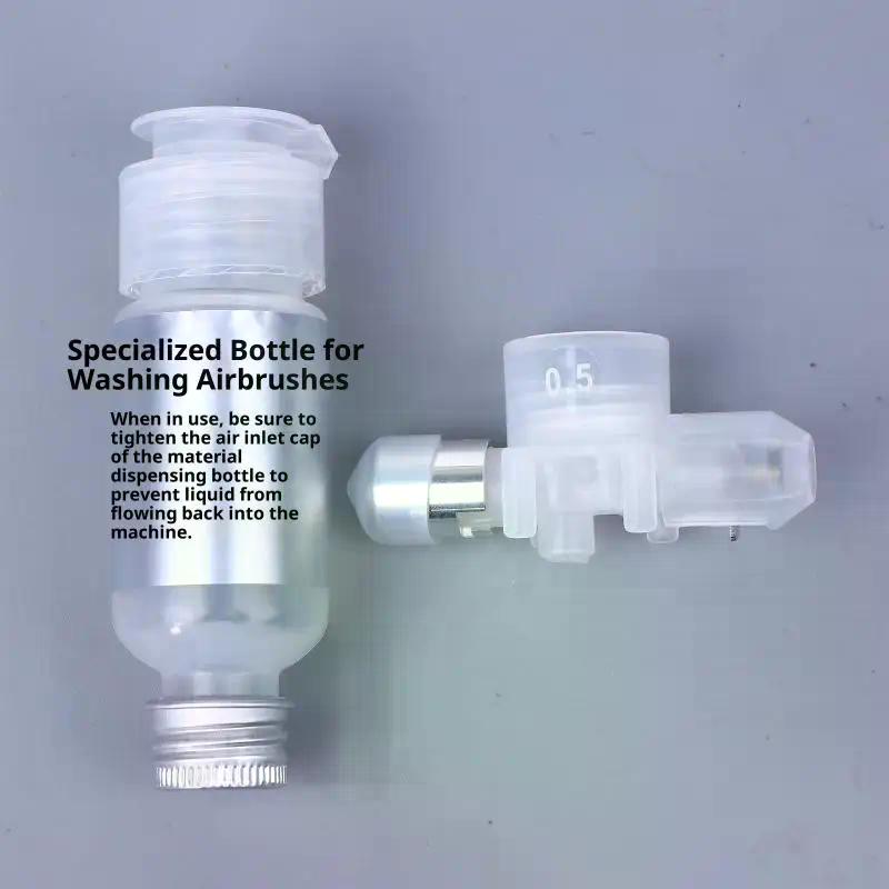 No-Clean Airbrush Accessory Kit - 0.3/0.5mm Spray Module & Special Bottle Replacement Parts for Airbrush Tool Maintenance
