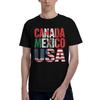 Custom 2026 Football Soccer Cups T Shirts Unisex 100 Cotton Tee Tops Usa Canada Mexico Tshirt Short Sleeve Tshirt