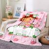 1Pc Strawberry Shortcake'S Sweet Adventure Blanket For Couch Bed Plush Cozy Fuzzy Blanket Super Soft Warm Blankets For Fall And Winter 0918257