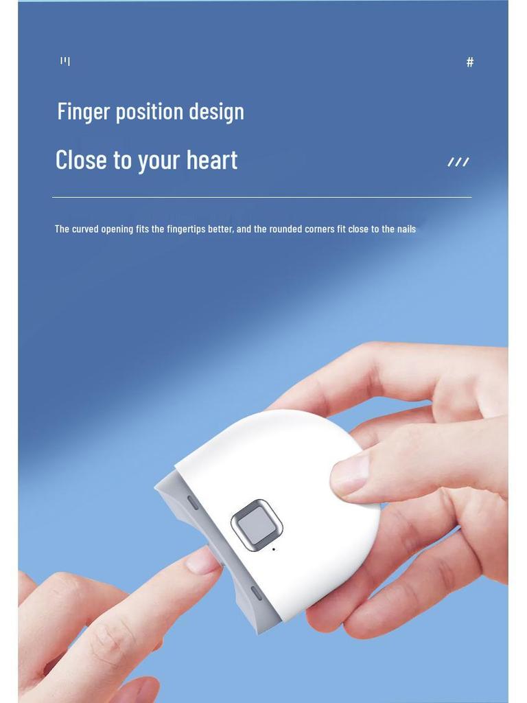 Smart Electric Two-Speed Nail Clipper & Polisher for Adults and Kids