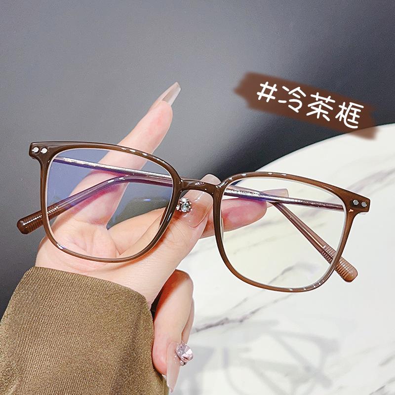 Ochelari de Miopie Anti-Lumină Albastră Bărbați Ochelari Retro Poligonali cu Ramă Metalică Ochelari cu Ramă Business Ochelari Plați