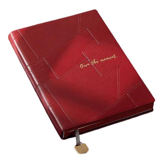 Faux Leather Cover Notebook Smooth Writing Office Notebook Waterproof Writing Diary Personal Use Notepad