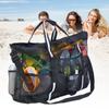 Large Mesh Beach Bag, XL Toy Tote Bag,Pool Picnic-Bag with Pockets Straps Gifts