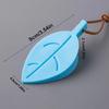 1pc Leaf Shaped Silicone Door Stopper, Polished Metal Surface, Hangable Windproof Door Stop, Anti-Pinch Safety Door Clamp Best